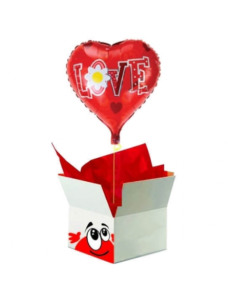 Caja Sorpresa con Globos para San Valentin C015