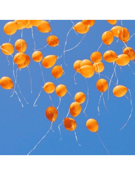 Suelta de globos de látex de 110cm hinchados con helio y Lazo