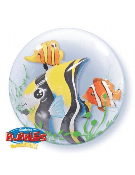 Globo Seaweed Tropical Fish - Doble Bubble Burbuja 60cm - Q68809