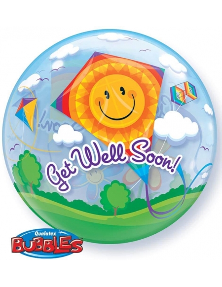 Globo Get Well Soon! Kites - Bubble Burbuja 55cm - Q68654