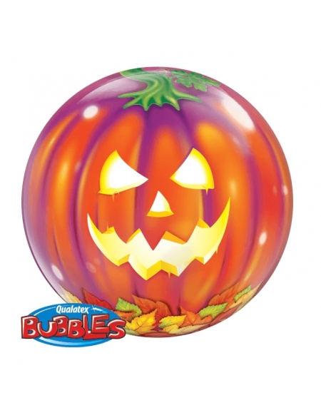 Globo Calabaza Halloween - Bubble 55cm - Jack O Lantern - Q18494