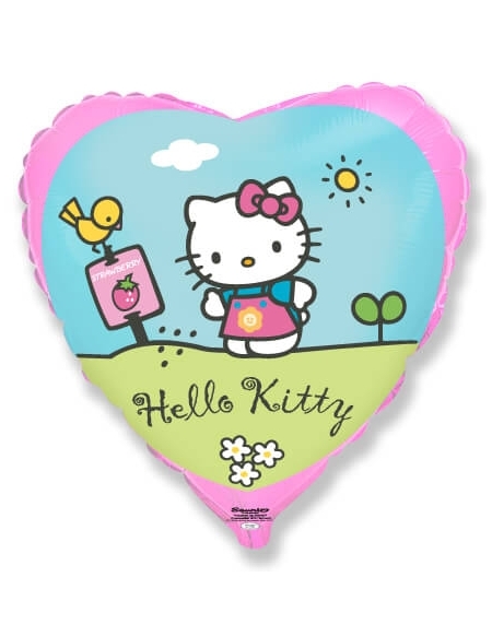Globo Hello Kitty Jardin - Corazon 45cm Foil Poliamida - F201692