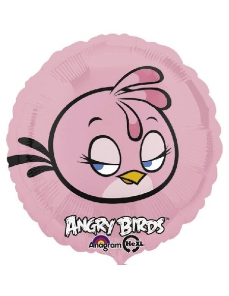 Globo Angry Birds Pink Bird - Redondo 45cm Foil Poliamida - A2702301