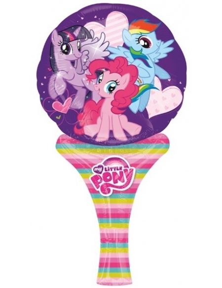 Globo Mi Pequeño Pony Mini Auto Inflable 23cm Foil Poliamida A3017401