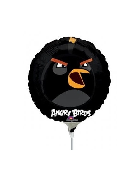 Globo Angry Birds Black Bird - Mini 23cm Foil Poliamida - A2577709