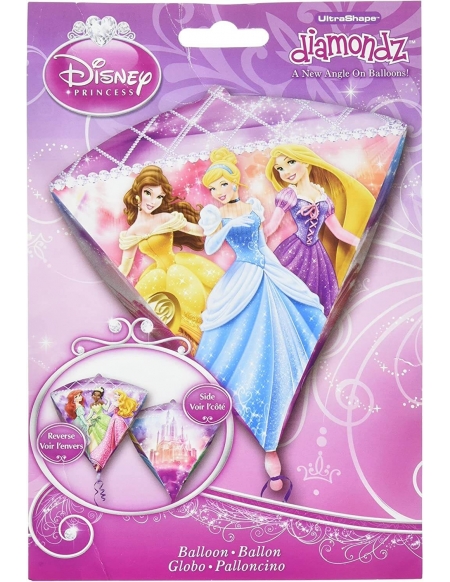 Globo Princesas Disney - Diamante 3D 43cm Foil Poliamida - A2845301