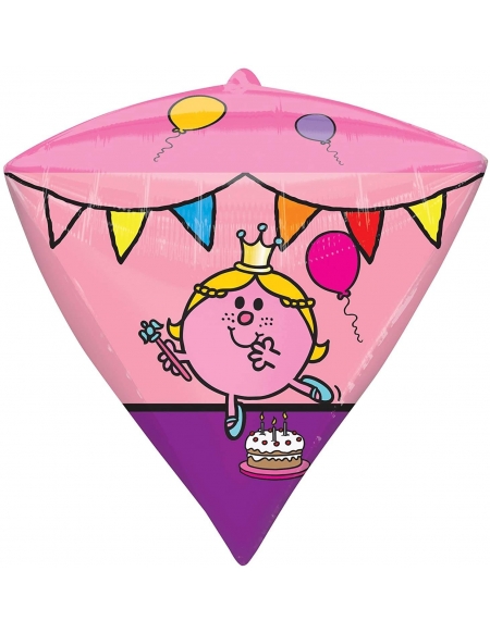 Globo Little Miss - Diamante 3D 43cm Foil Poliamida - A2974301