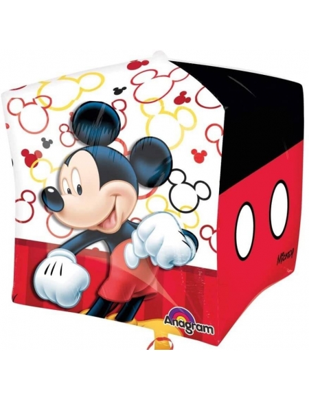 Globo Mickey Mouse - Cubo 3D 43cm Foil Poliamida - A2846101