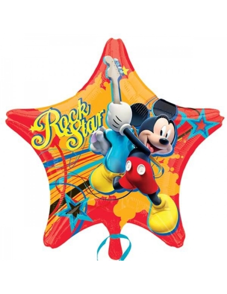 Globo Mickey Rock Star - Forma 45cm Foil Poliamida -A2740001-02