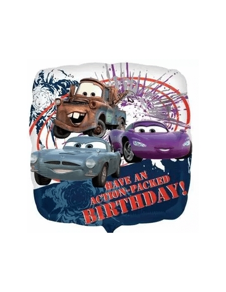 Globo Cars 2 Action Birthday - Cuadrado 45cm Foil Poliamida - A2231001