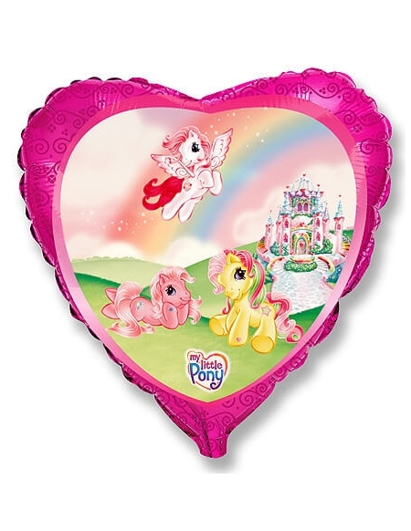 Globo Mi Pequeño Pony Castillo - Corazon 45cm Foil Poliamida - F201665