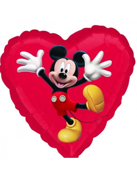 Globo Mickey Mouse - Corazon 45cm Foil Poliamida - A2294502