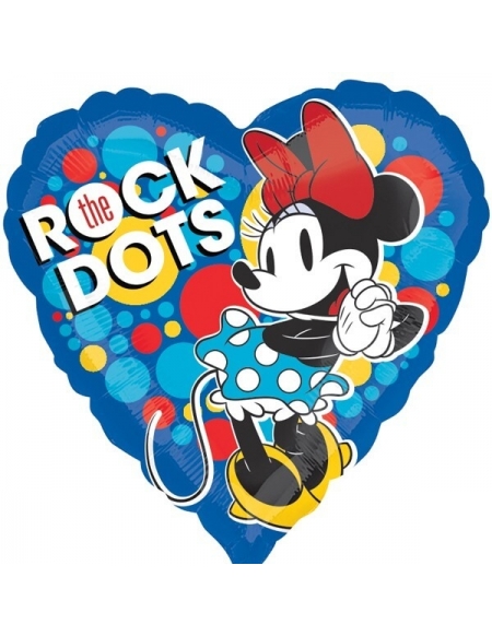 Globo Minnie Rock The Dots Corazon 45cm