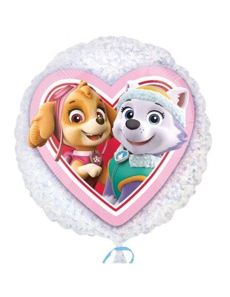 Globo Corazón de Skye y Everest Patrulla Canina (45cm)✔️ por sólo 3,83 €.  Envío en 24h. Tienda Online. . ✓. Artículos  de decoración para Fiestas.