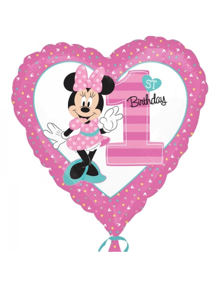 Globo Minnie 1St Birthday Corazon 45cm