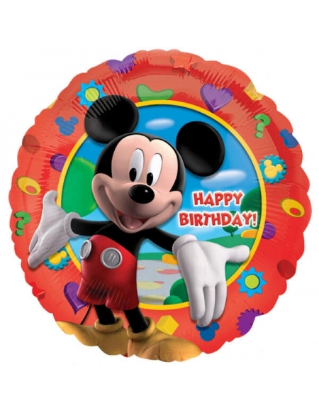 Globo Mickeys Clubhouse Happy Birthday Redondo 45cm A1405501