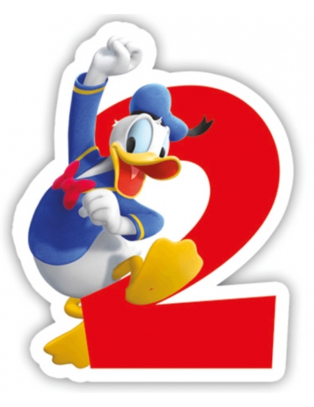  Velas Mickey Mouse Club House Numero   para Cumpleaños