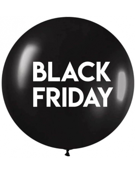 Globos Black Friday Latex Redondo 44cm
