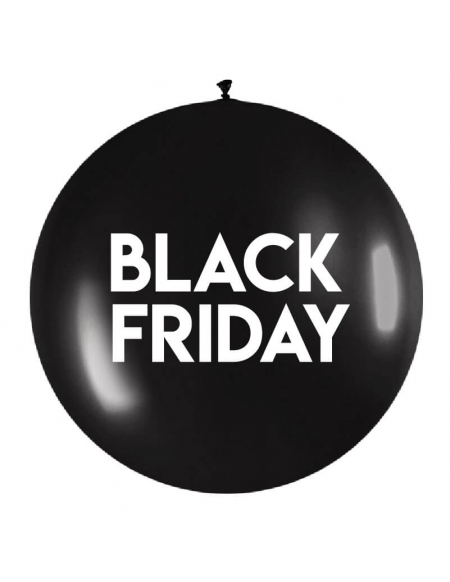 Globos Black Friday Latex Redondo 90cm Nudo Arriba