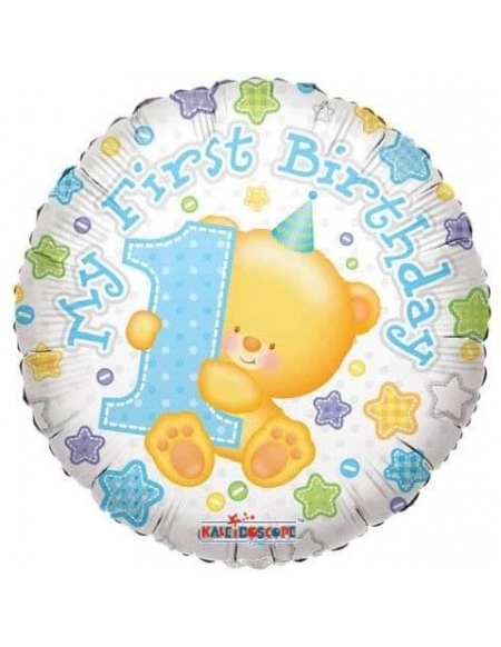 Globo Mi Primer Cumpleaños Niño Redondo 45cm Foil Poliamida K1793418