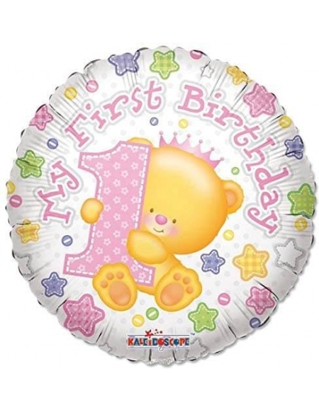 Globo Mi Primer Cumpleaños Niña Redondo 45cm Foil Poliamida K1793318