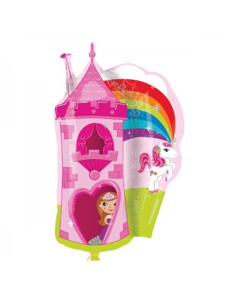 Globo Castillo de Princesas y Unicornios Forma 84cm A2771502