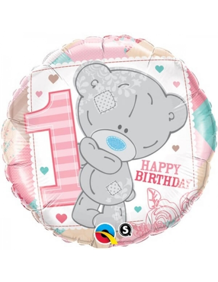 Globo Tiny Tatty Teddy 1St Birthday Girl Redondo 45cm Q20776