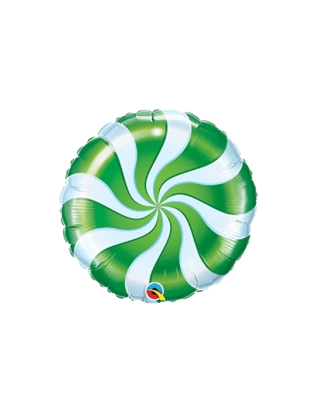 Globo Candy Swirl Green - Mini 23cm Foil Poliamida - Q51000