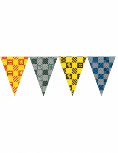 Banderin Triangular Harry Potter Hogwarts Houses 1 UD