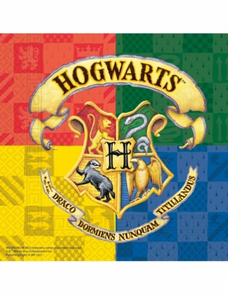 Servilletas de Papel Harry Potter Hogwarts Houses de 33x33 20 UDS