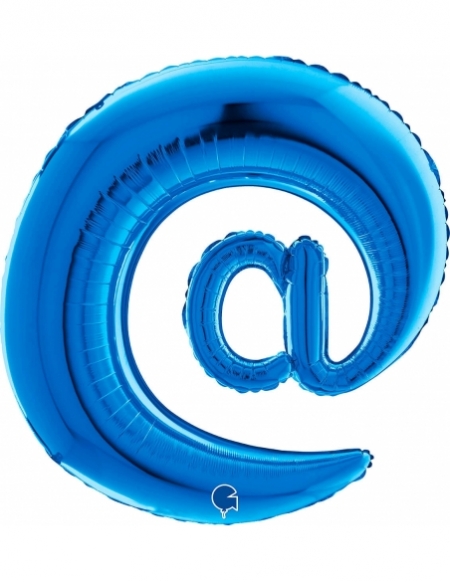 Globo Letra Simbolo Arroba Azul 100cm