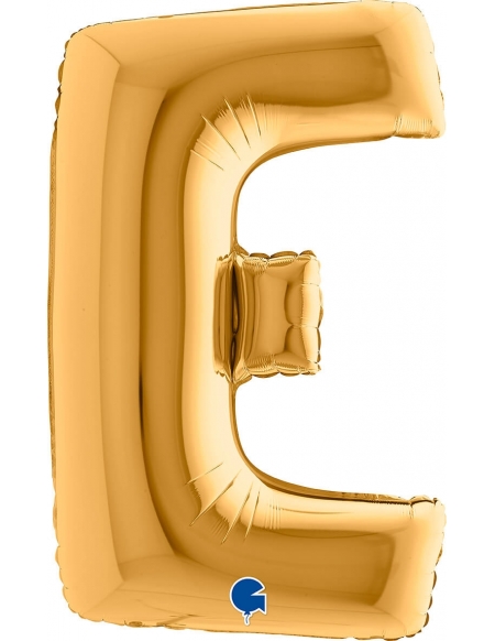Globo Letra E de 100cm Oro - Foil Poliamida - G242G