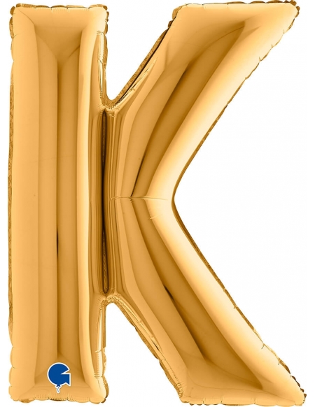 Globo Letra K de 100cm Oro - Foil Poliamida - G302G