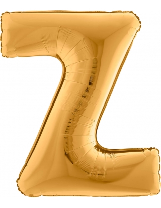 Globo Letra Z de 100cm Oro - Foil Poliamida - G452G
