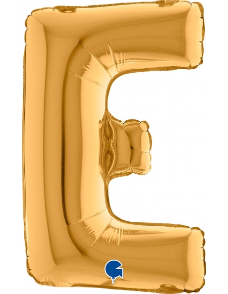 Globo Letra E de 36cm Oro - Foil Poliamida - G14242G