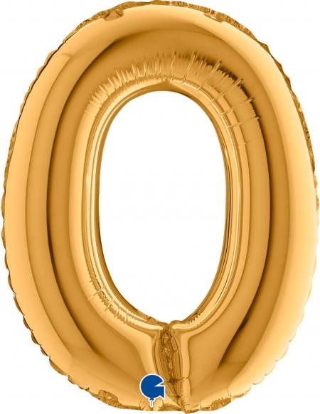 Globo Letra O de 36cm Oro - Foil Poliamida - G14342G