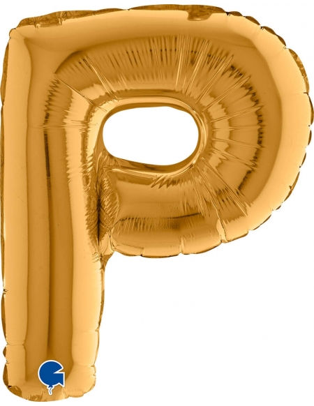 Globo Letra P de 36cm Oro - Foil Poliamida - G14352G