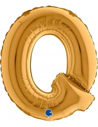 Globo Letra Q de 36cm Oro - Foil Poliamida - G14362G