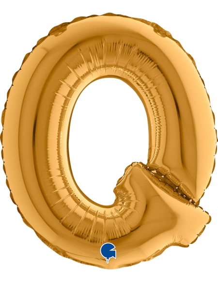 Globo Letra Q de 36cm Oro - Foil Poliamida - G14362G