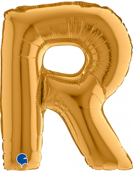 Globo Letra R de 36cm Oro - Foil Poliamida - G14372G
