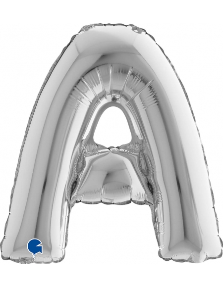 Globo Letra A de 36cm Plata - Foil Poliamida - G14209S