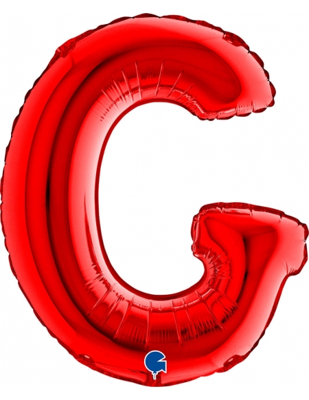 Globo Letra G  de 36cm Roja - Foil Poliamida - G14268R