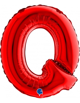 Globo Letra Q de 36cm Roja - Foil Poliamida - G14368R