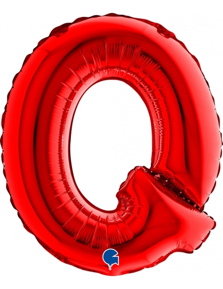 Globo Letra Q de 36cm Roja - Foil Poliamida - G14368R