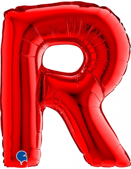 Globo Letra R de 36cm Roja - Foil Poliamida - G14378R