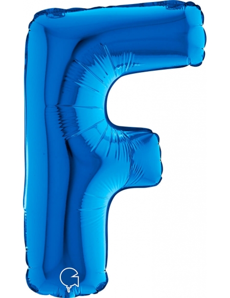 Globo Letra F de 36cm Azul - Foil Poliamida - G14250B