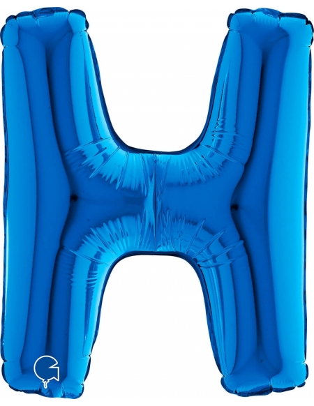 Globo Letra H de 36cm Azul - Foil Poliamida - G14270B