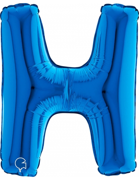 Globo Letra H de 36cm Azul - Foil Poliamida - G14270B
