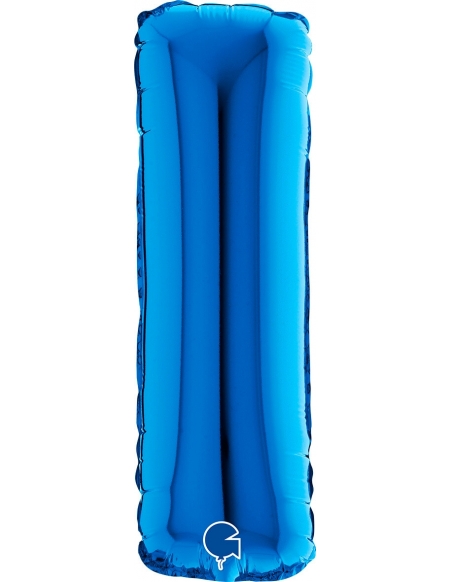 Globo Letra I de 36cm Azul - Foil Poliamida - G14280B