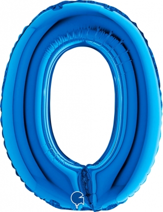 Globo Letra O de 36cm Azul - Foil Poliamida - G14340B